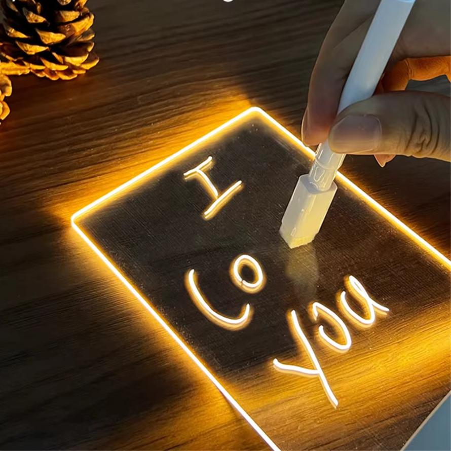 Write & Shine: The Erasable Transparent Light