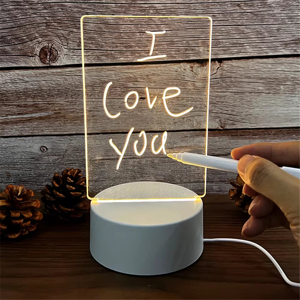 Write & Shine: The Erasable Transparent Light